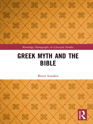cover image of Greek Myth and the Bible